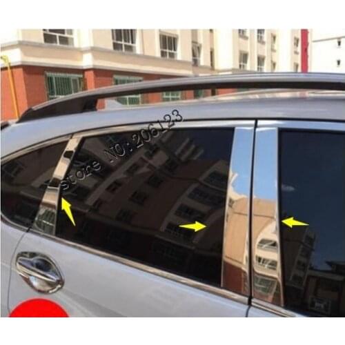 For Honda CRV CR-V accessories 2012/13/14/15/16/ Stainless steel Window Trims Center Pillars Covers