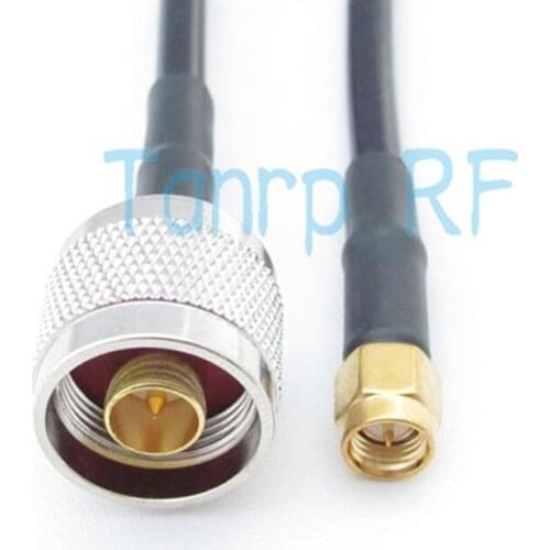 Freeshipping! 3FEET N male plug to SMA male plug 100CM RG58 RF Pigtail coaxial jumper LOW LOSS Cable Wholesale