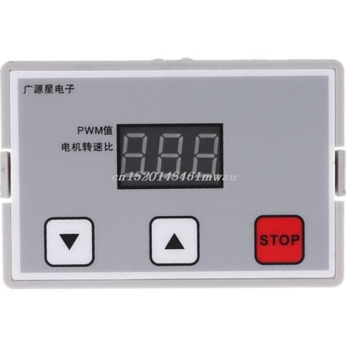 Digital Display 0~100% adjustable DC 12V 24V 5A 120W PWM Motor Speed Controller Regulator Reversible Variable Speed Slow Start