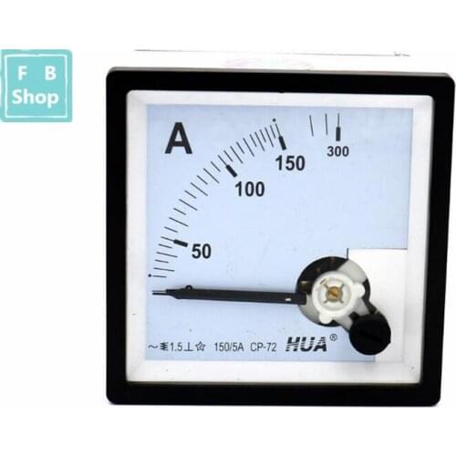 CP-72/SQ-72/CZ-72 AC 10/5A 20/5A 30/5A 50/5A 75/5A 100/5A 150/5A 200/5A 300/5A Accuracy Analog Panel Meter Ammeter Amperemeter