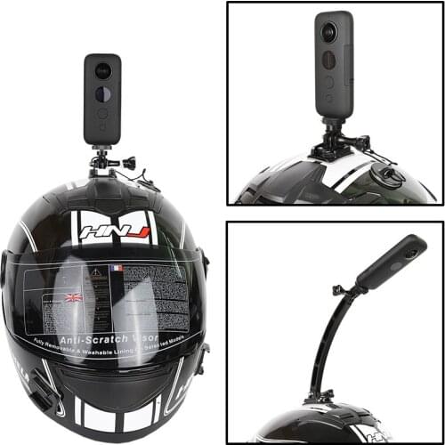 Motorcycle Helmet Top Mount Holder for Insta360 One X Aluminum alloy Arm for xiaomi yi 4k Action Panoramic Camera Accessories
