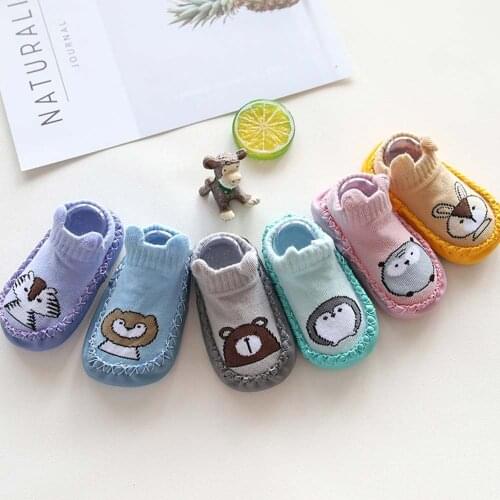 Baby Shoes Cartoon Animal Baby Girls Boys Anti-Slip Socks Slipper Soft Comfortable Casual Shoes Boots Infant Baby First Walkers