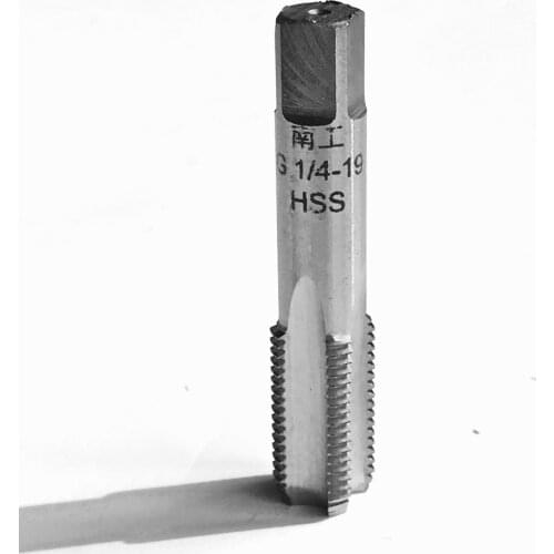 Free shipping 1pc HSS BSP tap 55 degree G1/4"-19 HSS BSP Parallel British Standard Pipe Tap hss machine Taps right hand