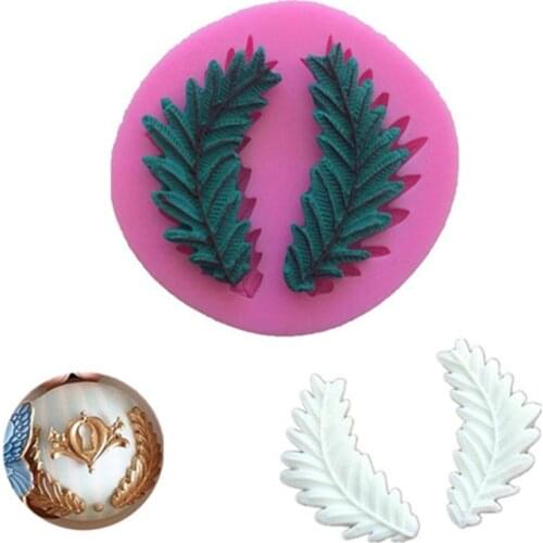 Olive Leaf Shape Fondant Cake Silicone Mold Cookie Ice Cream Molds Biscuits Candy Chocolate Mould Baking Cake Decoration Tools
