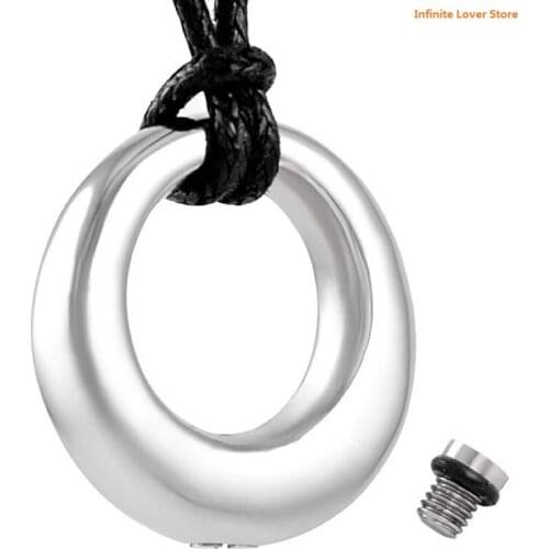 IJD8390-9 Eternity Memorial Circle Cremation Urn Pendant Hold Loved One Ashes,Wholesale Circle of Life Cremation Jewelry