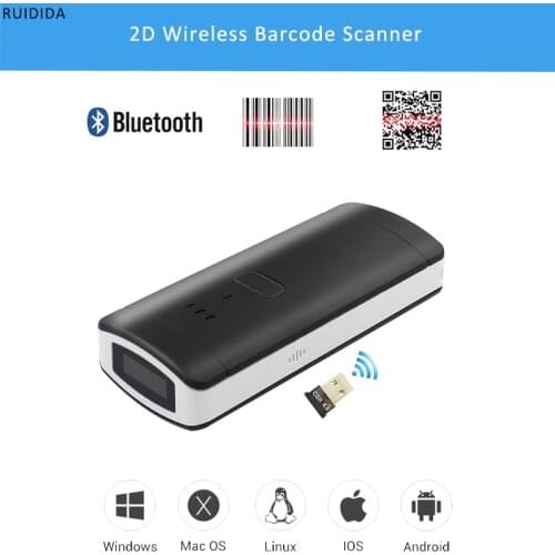 2D Pocket Scanner 2D Scanner 2D Bluetooth Barcode Scanner USB Wired Bar code Scanner 2D Portable Barcode Reader QR Code PDF417