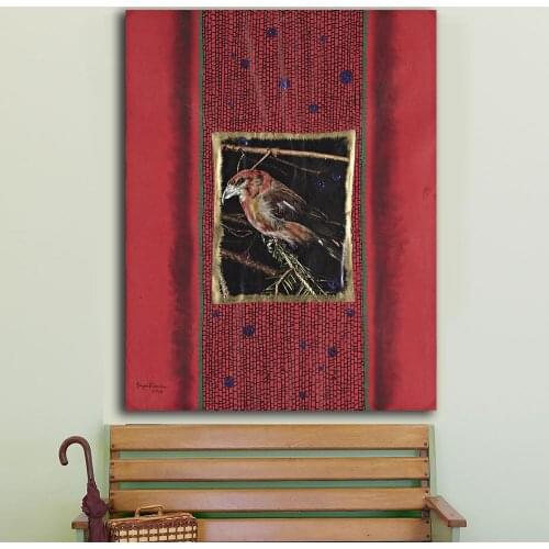 Print Oil Painting Wall painting Yayoi Kusama Night Bird 1981 Home Decorative Wall Art Picture For Living Room painting No Frame