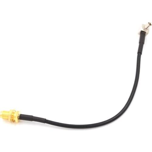 One Piece New IMC Coaxial Hot SMA Female Jack to TS9 Male Right Angle Pigtail Cable Antenna