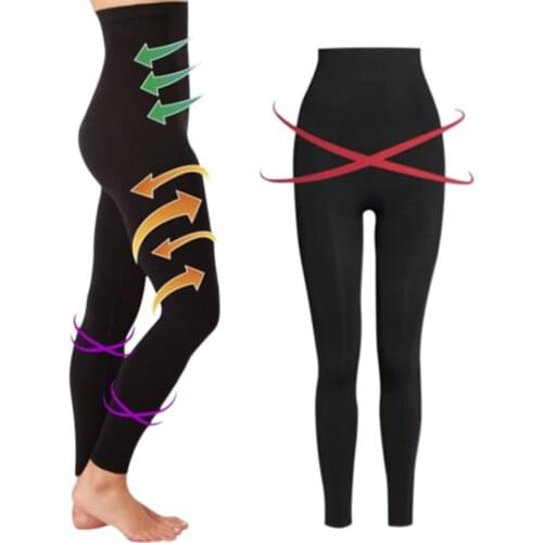 Leggings Women Sculpting Sleep Leg Legging High Waist Skinny Pants Slimming Leggings Thigh Slimmer Pants Shapers Waist S/L EK