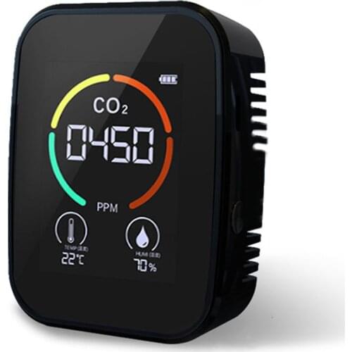 5 in1 CO2 Meter Multifunctional Digital Temperature Humidity Sensor Tester Air Quality Monitor Carbon Dioxide TVOC HCHO Detector