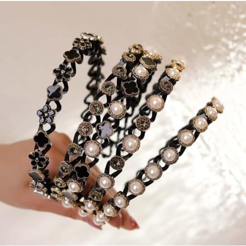 Fashion Flower Beads Hairbands Hair Hoop Headband Headdress Women Wedding Ornaments Party Accessories