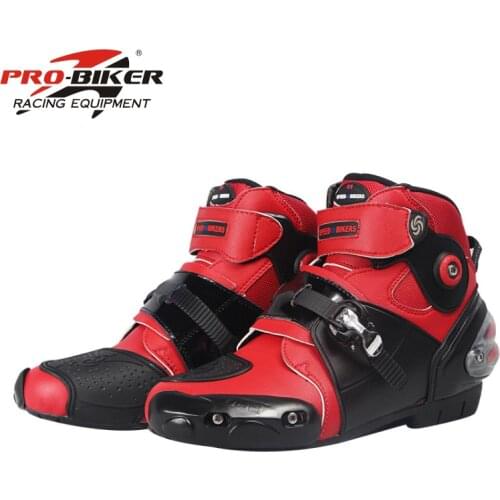 Motorcycle Boots PRO-BIKER High Ankle Racing boots BIKERS leather race Motocross Motorbike Riding boots Shoes for women men shoe