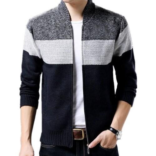 2020 New Mens Warm Tops Stand Collar Long Sleeves Coat Jacket Leisure Time Simplicity Keep Warm Versatile Comfortable