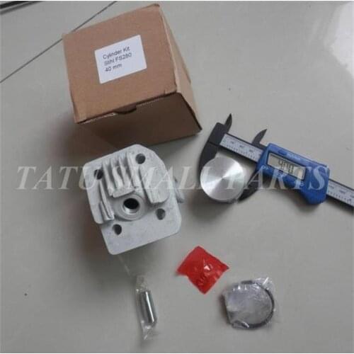 CYLINDER KIT 40MM FOR ST. FS280 FS290 & MORE 2 STROKE TRIMMER W/ ZYLINDER PISTON RING PIN CLIPS ASSEMBLY . # 4119 020 1207