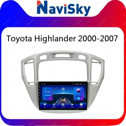NaviSky 1din Android Car Audio System for Auto Toyota Highlander 2000-2007 Multi-language Mirror-Link Car Radio SWC AM