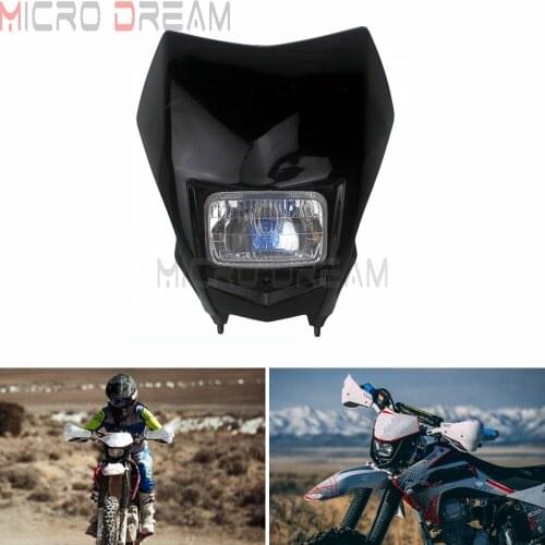 Black Motocross Off Road Headlight Fairing For Honda CRF150F CRF230F 2015-2020 Yamaha WR450F WR250F YZ Dirt Pit Front Lighthouse