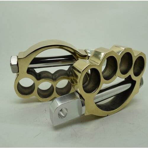 Free shipping OLD SCHOOL BILLET BRASS KNUCKLE KICKER KICK START PEDAL FOR HARLEY BOBBER CHOPPER