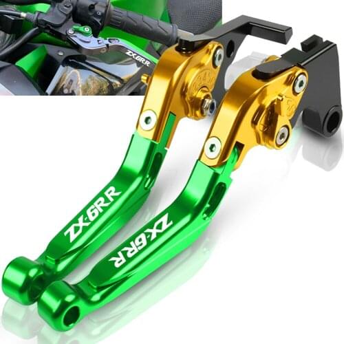 For Kawasaki NINJA ZX-6RR ZX6RR 2000 2001 2002 2003 2004 Motorcycle CNC Adjustable Extendable Foldable Brake Clutch Levers ZX6RR