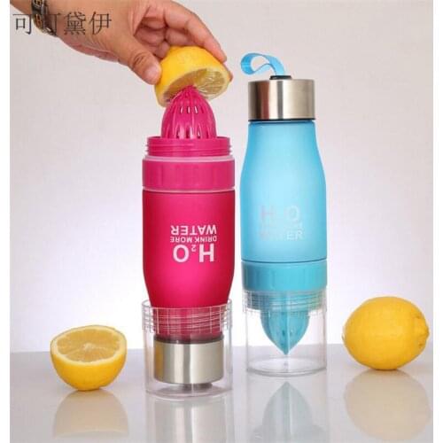 Kekedaiyi 650 Ml Sport Water Bottles Colorful Lemon Bottle Travelling Outdoor Food Trade Bottle with Rope 1 Piece Free Shipping