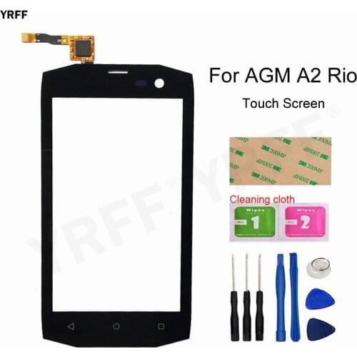 High Quality Touch Screen For AGM A2 Rio Touch Screen Digitizer Front Glass Panel Sensor Assembly Parts