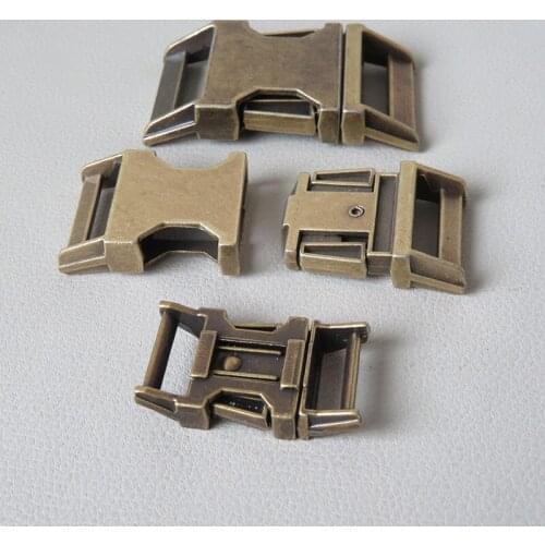 20Pcs 15mm 20mm 25mm Dog Collar Paracord Metal Hardware Release Buckle Ring Belt Clasp Webbing Straps Garment Sewing Accessory