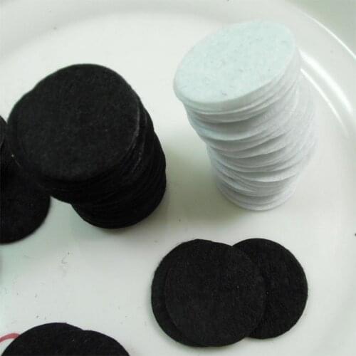 100Pcs Appliqued DIY 10-50MM Round Felt Fabric Pads Accessory Patches Circle Fabric Flower Headwear Clothe Craft Party Confetti