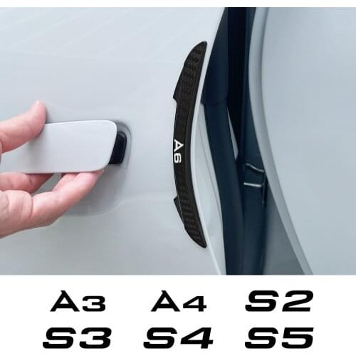 4PCS Car Anti Collision Strip For Audi A4 B8 B7 A3 S3 8P RS3 A6 C7 C6 C5 S5 B9 S4 B6 B9 S2 S1 S6 S7 S8 SQ5 SQ7 Door Accessories