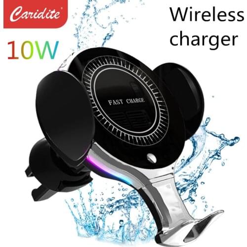 2021 new 10W Qi wireless charger fast charging car phone holder for iphone 8Plus 11Pro 12 Samsung S8 9 Huawei Mate20Pro Xiaomi 9