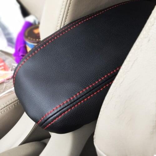 Car Center Control Armrest Box Door Handle Panel Microfiber Leather Trim Cover For Honda City 2008 2009 2010 2011 2012 2013 2014