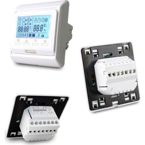 16A 230V AC Digital Electric Water Heating Temperature Controller LCD Programmab