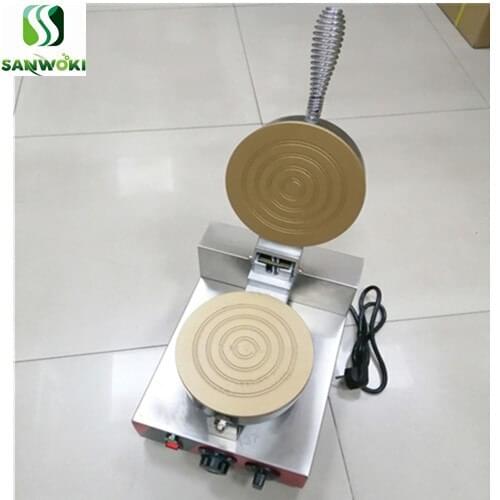 Electric Circle waffle maker machine Thai Hanamaki making machine Round Stroopwafel Dutch Syrop Waffle Maker Iron Baker Machine