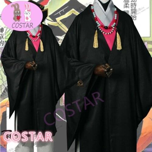 Anime Demon Slayer Kimetsu no Yaiba Douma Kimono Uniform Cosplay Costume Halloween Suit For Women Men Outfit New