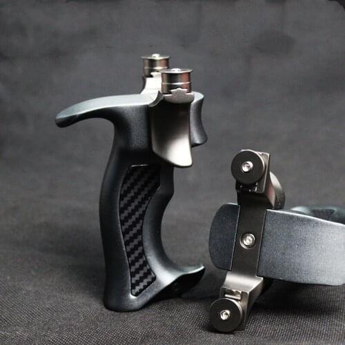 Powerful Tc21 High Quality Titanium Alloy Slingshot With Rubber Band Outdoor Adult Hunting Shooting Slingshot For Competitive