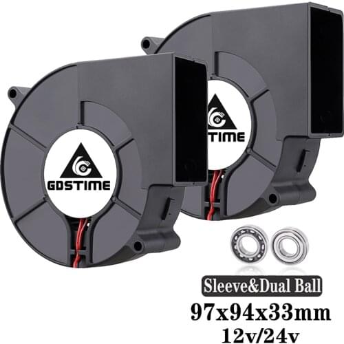 Gdstime 97mmx94mmx33mm DC brushless cooler 97mm x 33mm 9cm BBQ Blower Big Air Blower Flow Centrifugal Cooling Fan