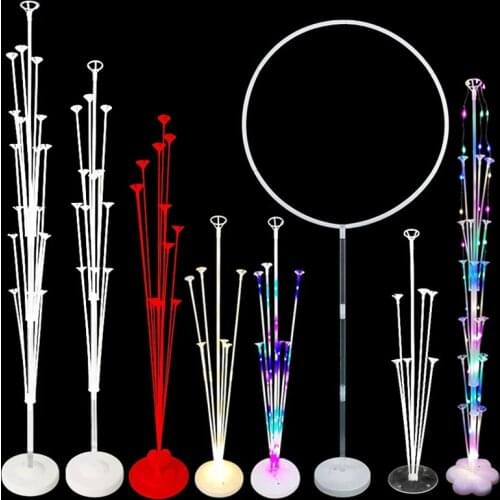 7/13/19 Tube Led Balloon Holder Round Balloon Stand Column Confetti Balloon Adult Kid Birthday Party Wedding Decoration Supplies