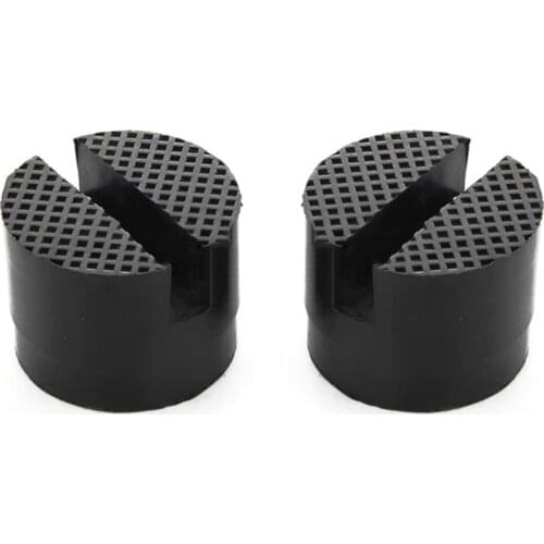 Car lift jack stand rubber pads jack Pad Disc Hydraulic Jack Black Disk Jack Stand Black Rubber Slotted Floor pad head skid incr