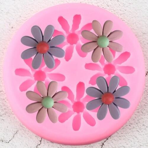 Sugarcraft Flower Silicone Mold Fondant Cake Decorating Tools Jewelry Epoxy Resin Mold Cupcake Topper Candy Clay Chocolate Mould