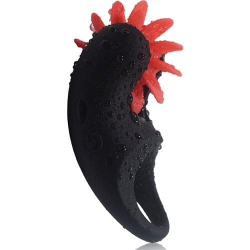 Silicone Cock Ring Sex Toys Usb Rechargeable Electric Cunnilingus Clitoris Massager Flexible For Women Men Dropshipping --01