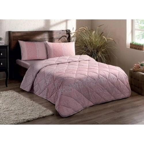 TAC HOME TEXTILE %100 NATURAL COTTON DOUBLE SIZE QUILT SET COMFORTER SET DUVET COVER SET BEDDİNG SET QUILTED QUILT 6 PİECES SET