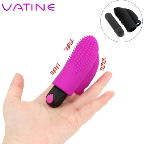 VATINE Detachable Finger Bullet Vibrator G Point Massage 10 Speed Female Masturbator Vagina Clitoris Stimulator Brush Vibrator