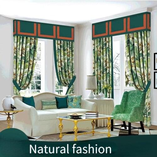 Curtain for living dining room bedroom New product luxury natural fashion casual warm semi-shading textile jacquard Included