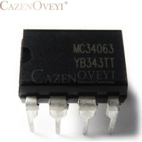 10pcs/lot MC34063API MC34063 34063 KA34063A KA34063 DIP8 DIP Boost or buck DC/DC converter In Stock