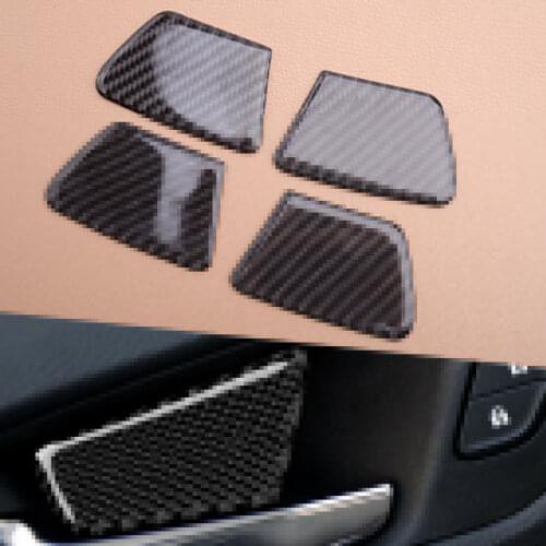 4Pcs Car Carbon Fiber Interior Door Handle Bowl Cover Trim Sticker Fit for Chevrolet Cruze 2009 2010 2011 2012 2013 2014 2015