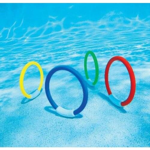 4Pcs/Set Child Swimming Pool Dive Grab Ring Water Game Training Playing Fun Toy Outdoor Sports Accessories