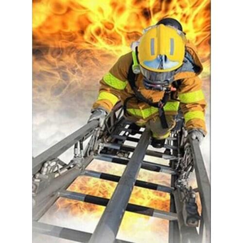 5D Full Drill Diamond Painting Fireman Portrait Diamond Embroidery Hero Daughter Truck Cross Stitch Mosaic Set Home Decor Gift