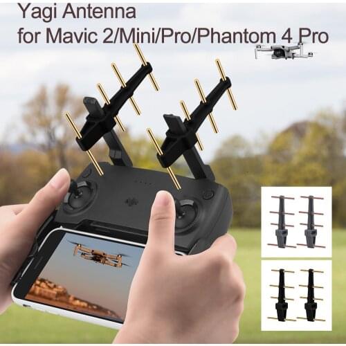 2 Pcs Yagi Antenna for Mavic 2/Mavic Mini/Mavic Pro/Phantom 4 Pro Controller Signal Booster Transmitter Extension Accessories