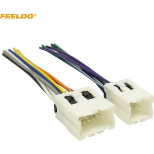 FEELDO Car Radio Audio Power Wiring Harness Adapter Plug For Old NISSAN Micra Patrol Skyline Sunny Primera #HQ2955