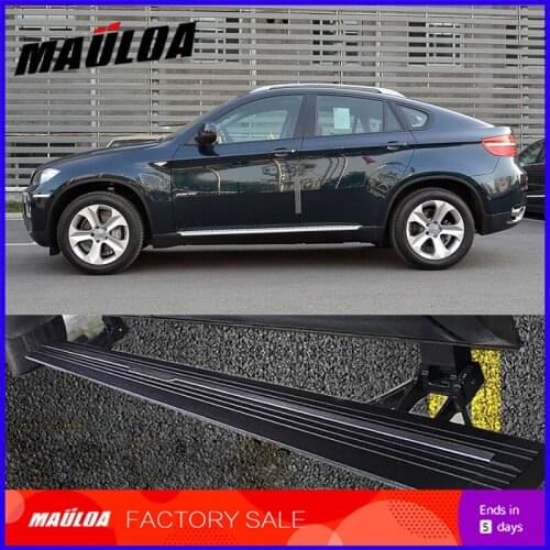 Car Accessories High quality aluminium alloy Automatic scaling Electric pedal side step running board for X6 2012
