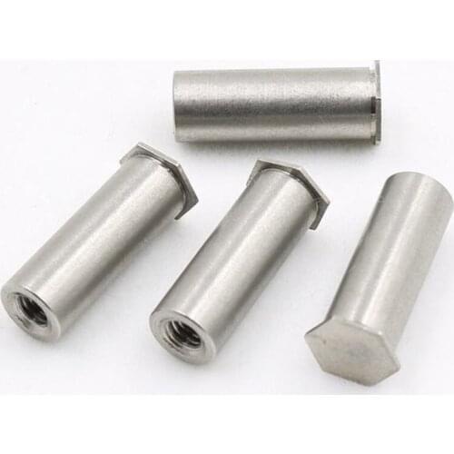 BSO-M4-6 Hex Rivet Blind Hole Threaded Standoffs Self Clinching Feigned Crimped Standoff Server Cabinet Sheet Metal Spacer PEM