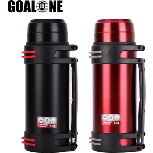 GOALONE Portable Thermos Bottle 1600/2000/2500ml Stainless Steel Thermos with Strap Double Wall Vacuum Flask Outdoor Travel Pot